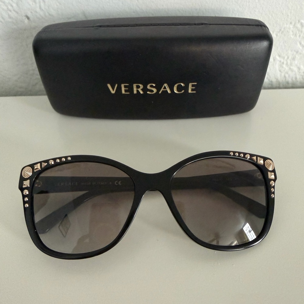 Versace Black Stud Sunglasses